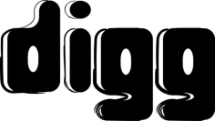 Digg Sketched Social Logo Symbol Svg Line Art, Free Vectors File